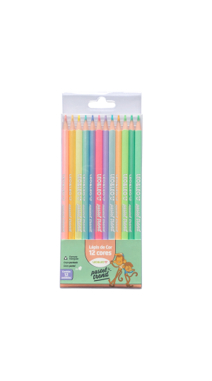 LAPIS DE COR CORES PASTEL TREND 12 CORES LEO&LEO