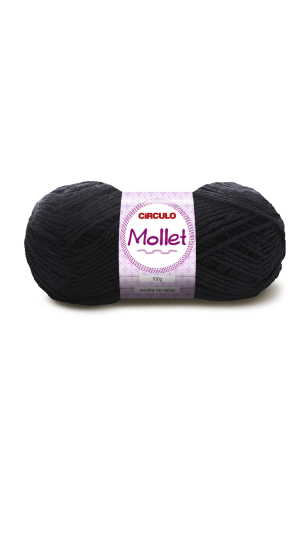 LÃ MOLLET 100G. PRETO 0940