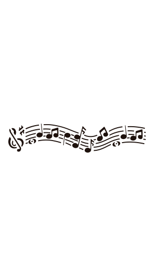 STENCIL 300X80MM 30003 - 1160 MUSICAL