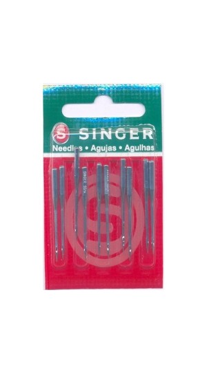 AGULHA DE MAQUINA SINGER PARA COSTURA 6120 Nº14 OVERLOK/INTERLOQUE ENV/10