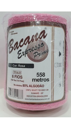 BARBANTE EXPRESSO ROSA 6 FIOS 600G.