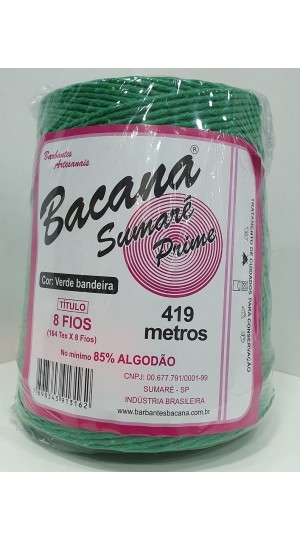 BARBANTE SUMARÉ VERDE BANDEIRA 8 FIOS 600G.