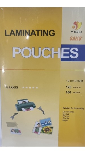 POUCHES PARA PLASTIFICAÇÃO 121X191X005MM