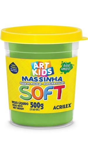 MASSA DE MODELAR SOFT 500G. 101 VERDE