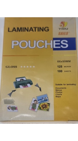 POUCHES PARA PLASTIFICAÇÃO 66X99X005MM