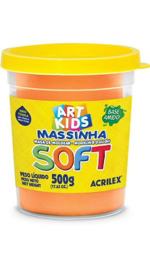 MASSA DE MODELAR SOFT 500G. 105 LARANJA