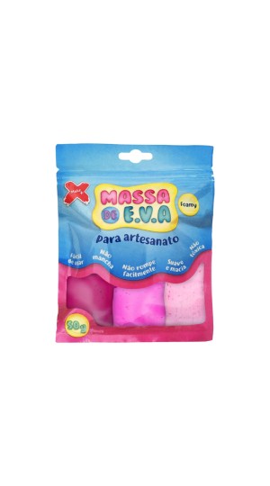 MASSA DE EVA 50G. 3 CORES 13018 MAKE MAIS