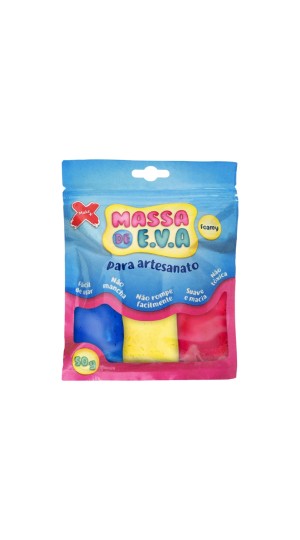 MASSA DE EVA 50G. 5 CORES 13016 MAKE MAIS