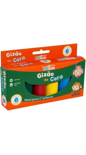 GIZ DE CERA MEU PRIMEIRO GIZ C/6 CORES LEO&LEO